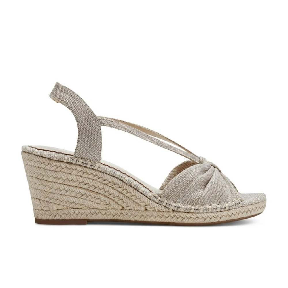 NEW CHARTER CLUB | $60 Kika Metallic Wedge Sandal